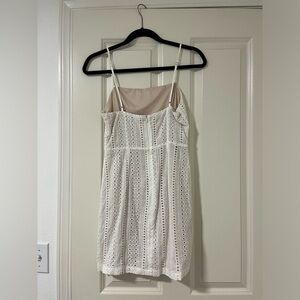 White mini dress, size small